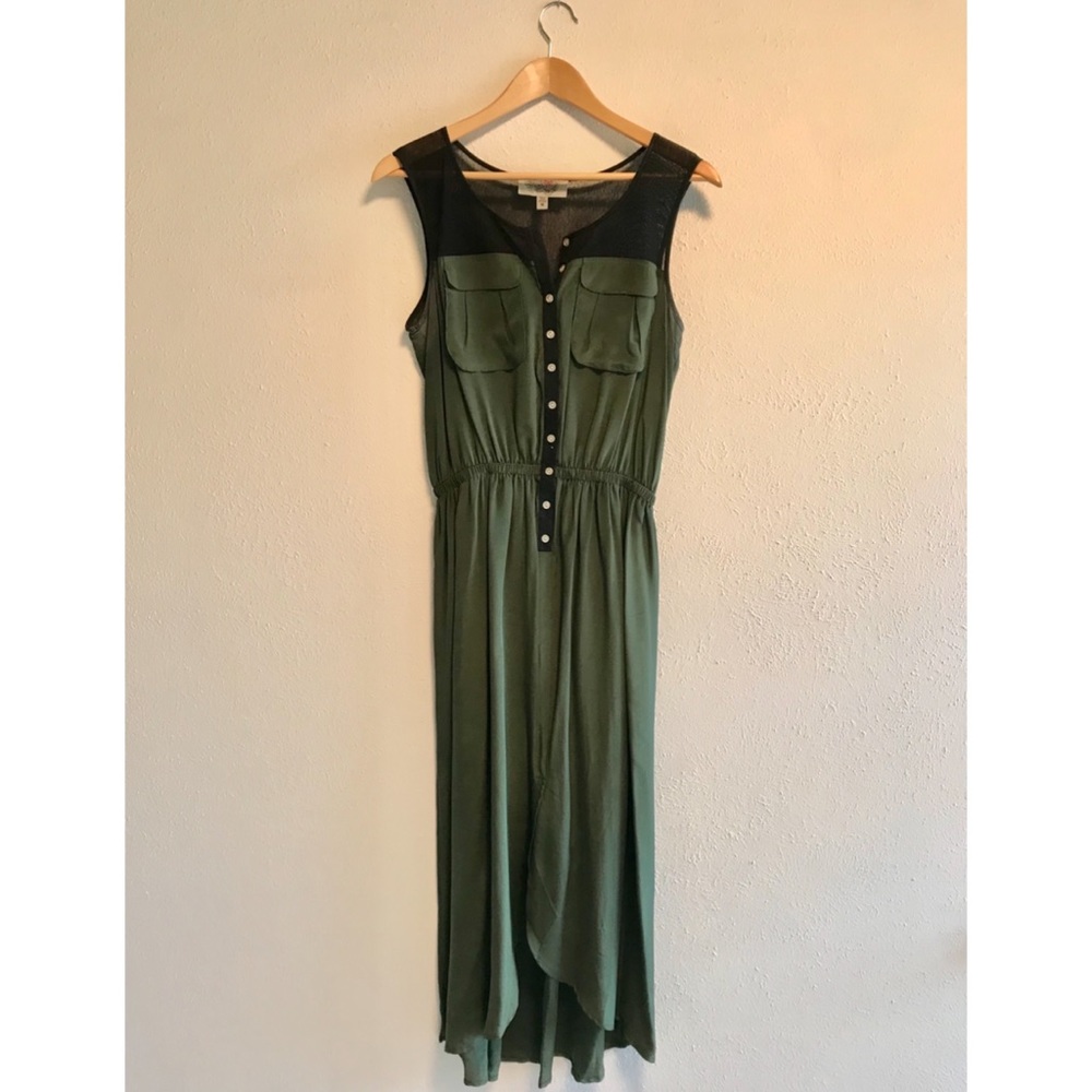 Urban Outfitters Silk Mesh Cargo Dress